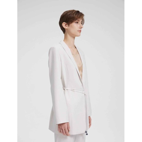 Slim-fit Belted Blazer Slim-fit Belted Blazer