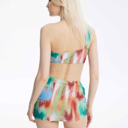 Tie-Dyed Three Piece Swmisuit