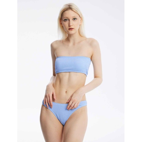Textured Bandeau Swimsuit Textured Bandeau Swimsuit