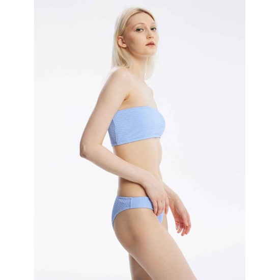 Textured Bandeau Swimsuit Textured Bandeau Swimsuit