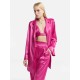 Satin Effect Tie Waist Blazer Satin Effect Tie Waist Blazer