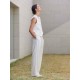 Button Front Linen Blend Vest & Pants Set Button Front Linen Blend Vest & Pants Set