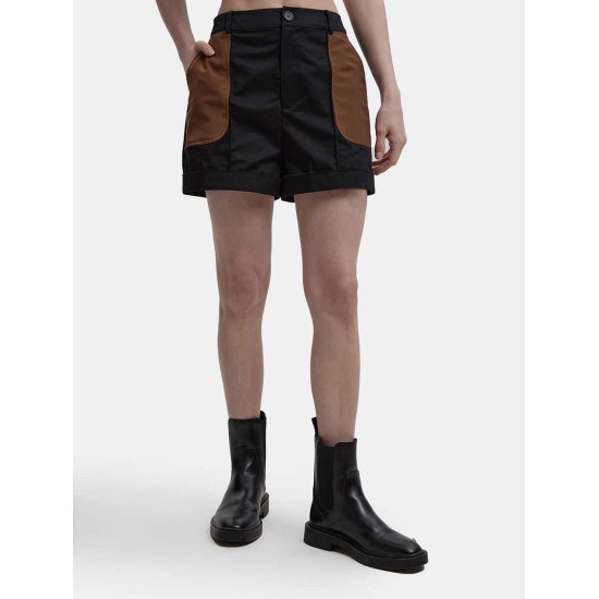 Rolled Shorts with Patch Pocket Rolled Shorts with Patch Pocket