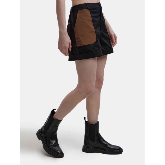 Rolled Shorts with Patch Pocket Rolled Shorts with Patch Pocket