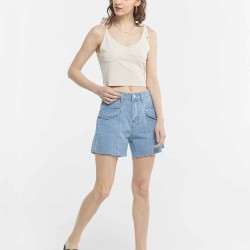 High Waist Denim Shorts