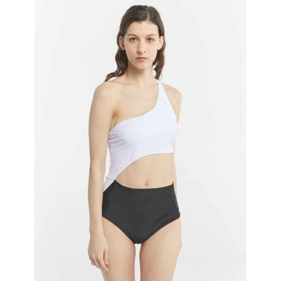 Sloping Shoulder One-Piece Swimsuit Sloping Shoulder One-Piece Swimsuit