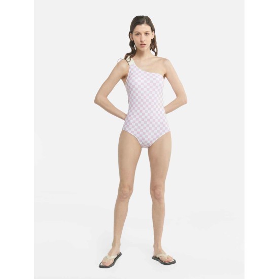 Plaid Pattern One-Piece Swimsuit Plaid Pattern One-Piece Swimsuit