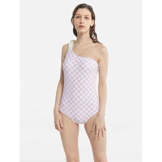 Plaid Pattern One-Piece Swimsuit Plaid Pattern One-Piece Swimsuit
