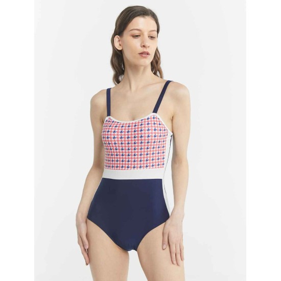 Vintage Patchwork One-Piece Swimsuit Vintage Patchwork One-Piece Swimsuit