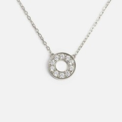Circular Glitter Necklace