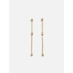 Sapphire Studded Threader Earrings