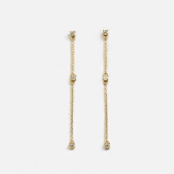 Sapphire Studded Threader Earrings