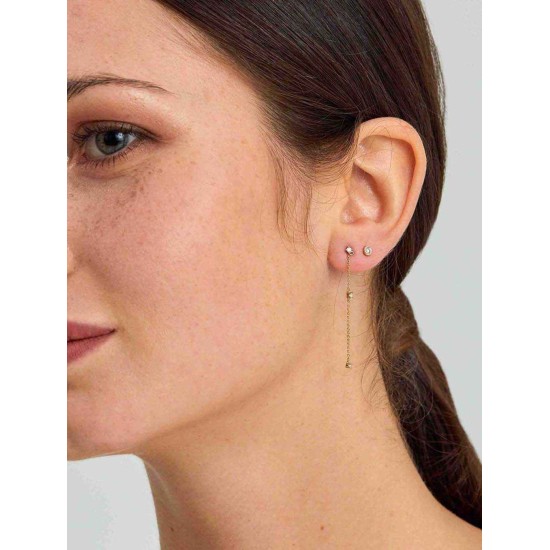 Sapphire Studded Threader Earrings Sapphire Studded Threader Earrings