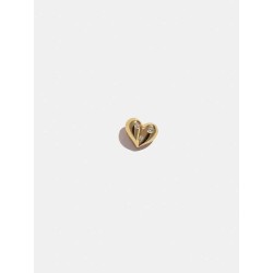 Single Plump Heart Stud