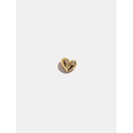 Single Plump Heart Stud Single Plump Heart Stud