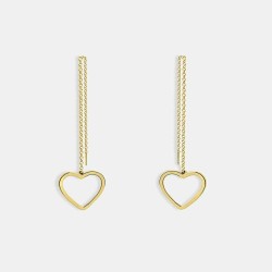 Heart Threader Earrings