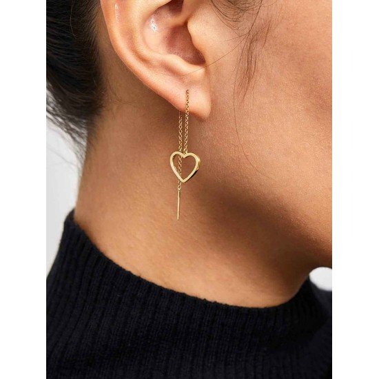 Heart Threader Earrings Heart Threader Earrings