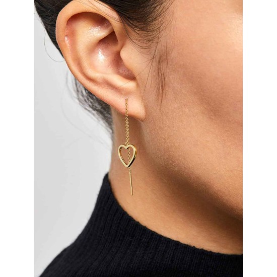 Heart Threader Earrings Heart Threader Earrings
