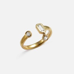 Grace Asymmetric Open Ring