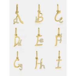 Letter Diamond Pendant