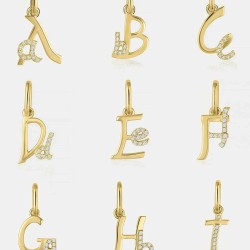 Letter Diamond Pendant