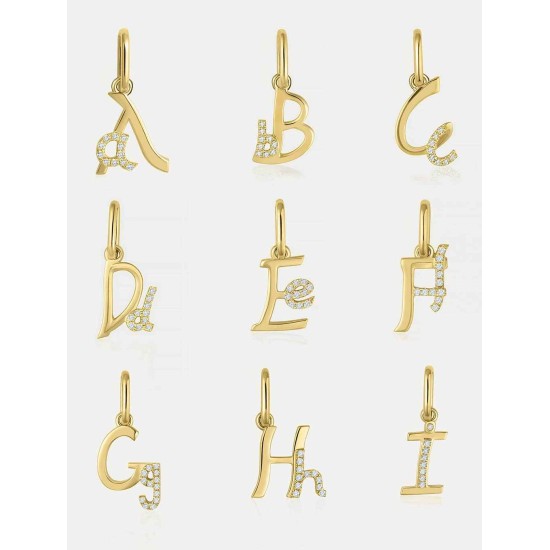 Letter Diamond Pendant Letter Diamond Pendant