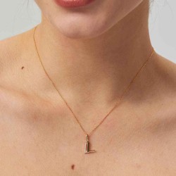 Letter Diamond Pendant