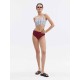 Striped Tied Back Swimsuit Striped Tied Back Swimsuit