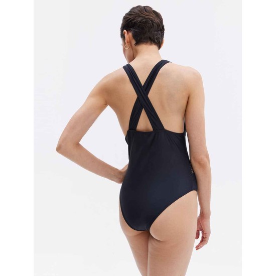 Mesh Patchwork One Piece Swimsuit Mesh Patchwork One Piece Swimsuit