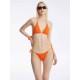 Textured Lace-Up Bikini Textured Lace-Up Bikini