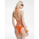Textured Lace-Up Bikini Textured Lace-Up Bikini