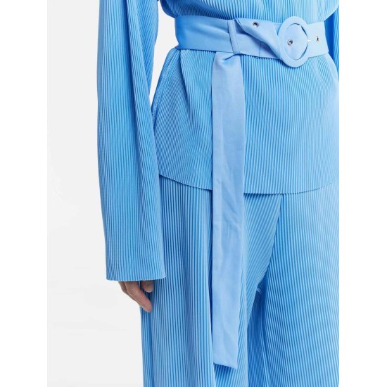Pleated Longsleeve Top & Pants Set Pleated Longsleeve Top & Pants Set