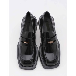 Square toe thick sole shoes