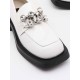 Rhinestone thick heeled single shoes Rhinestone thick heeled single shoes