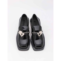 Love metal chain single shoes