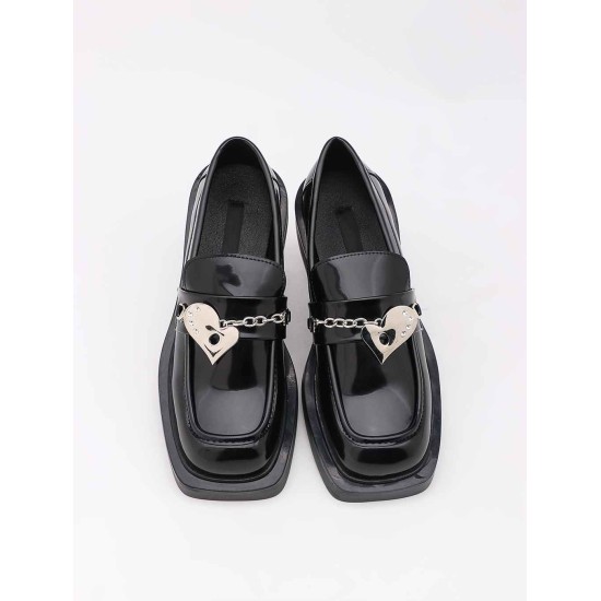Love metal chain single shoes Love metal chain single shoes