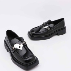Love metal chain single shoes