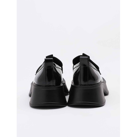 Loafers with thick heel small leather shoes Loafers with thick heel small leather shoes