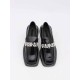Black rhinestone small leather shoes Black rhinestone small leather shoes
