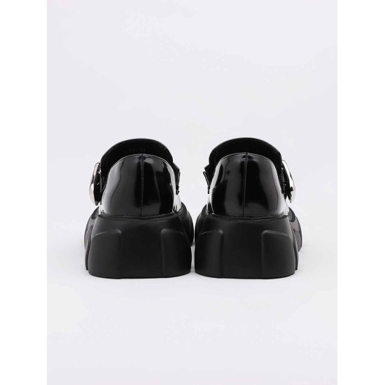 Thick-soled small leather shoes with big toe Thick-soled small leather shoes with big toe