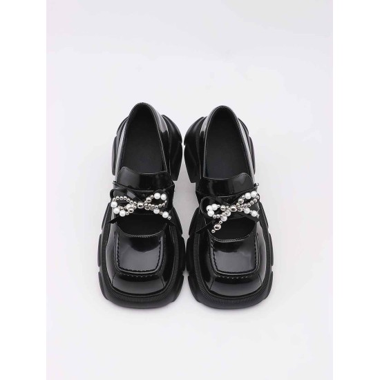 Black bow uniform shoes Black bow uniform shoes