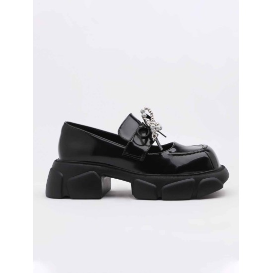Black bow uniform shoes Black bow uniform shoes