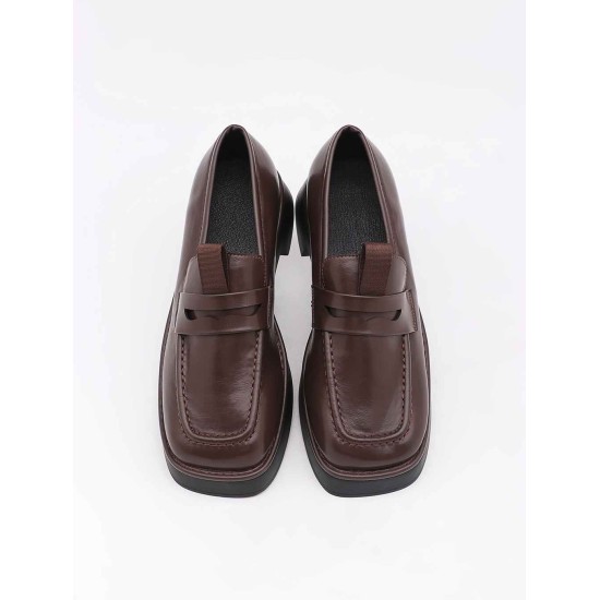 Muffin thick-soled leather shoes Muffin thick-soled leather shoes