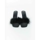 High Heel Fur Slippers High Heel Fur Slippers