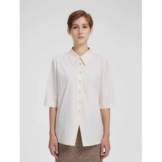 3/4 Sleeves Back-slit Shirt 3/4 Sleeves Back-slit Shirt