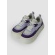 Platform Mesh Patchwork Sneakers