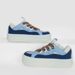 Mesh Color Blocking Muffin Sneakers