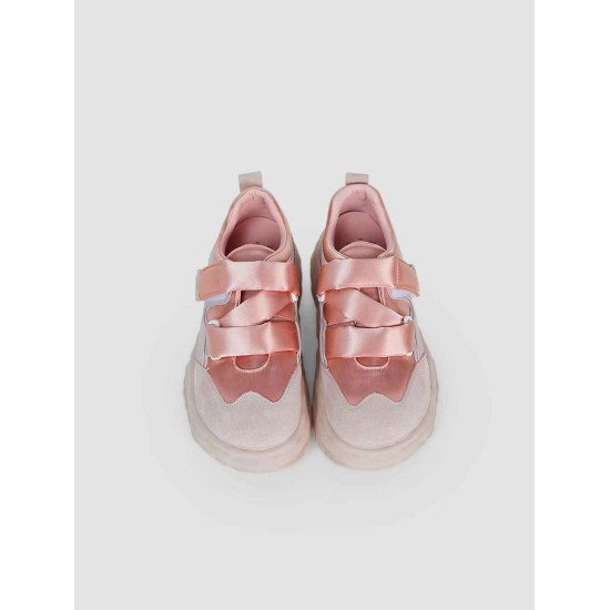 Silky Patchwork Chunky Sneakers Silky Patchwork Chunky Sneakers