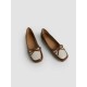 Bow Tie Square Toe Flat Single Shoes Bow Tie Square Toe Flat Single Shoes