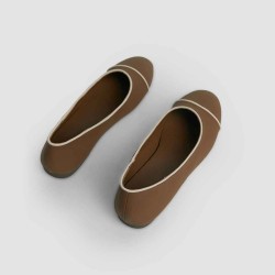 Soft Leather Shallow Mouth Flat Granny Shoes